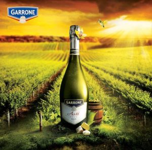 Креативная реклама шампанского Гарроне Асти Garrone Asti