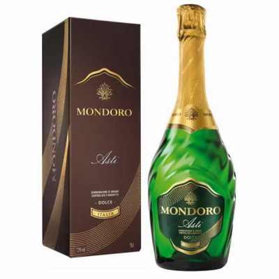 Купить Шампанское Asti Mondoro gift box / Асти Мондоро в подарочной упаковке Италия