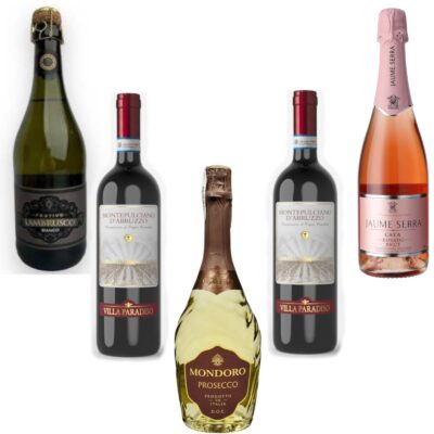 Винний Квартет Святкового Настрою 🍷🥂, 5 X 750 мл