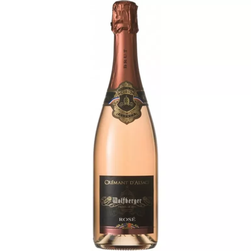 Ігристе вино Cremant d'Alsace Wolfberger Rose Brut / Креман д'Альзас Вольфберже Рожеве Брют. Франція, 12% Ельзас