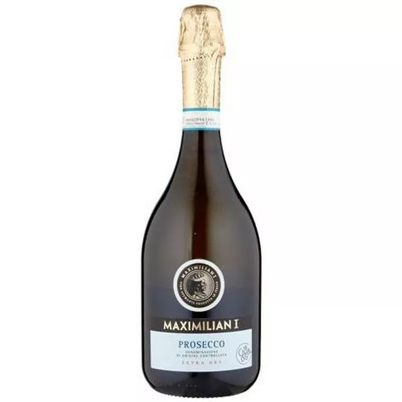 Вино ігристе Prosecco Extra Dry DOC Maximilian / Просекко Екстра Драй Максиміліан ігристе Італія, 11% Венето