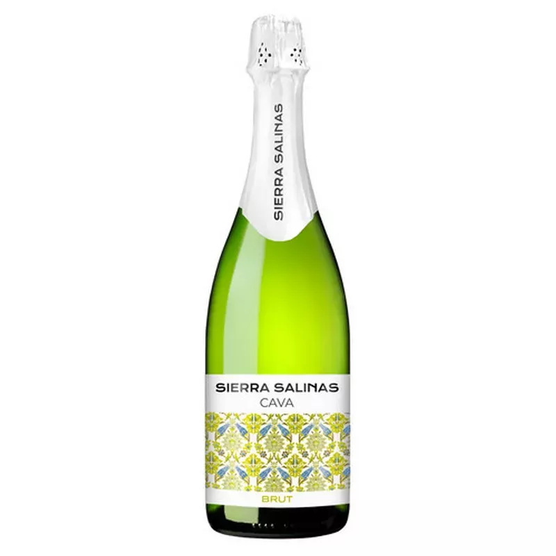 Ігристе вино Cava Sierra Salinas Brut / Кава Сьєрра Салінас Брют. Іспанія, 12% Валенсія
